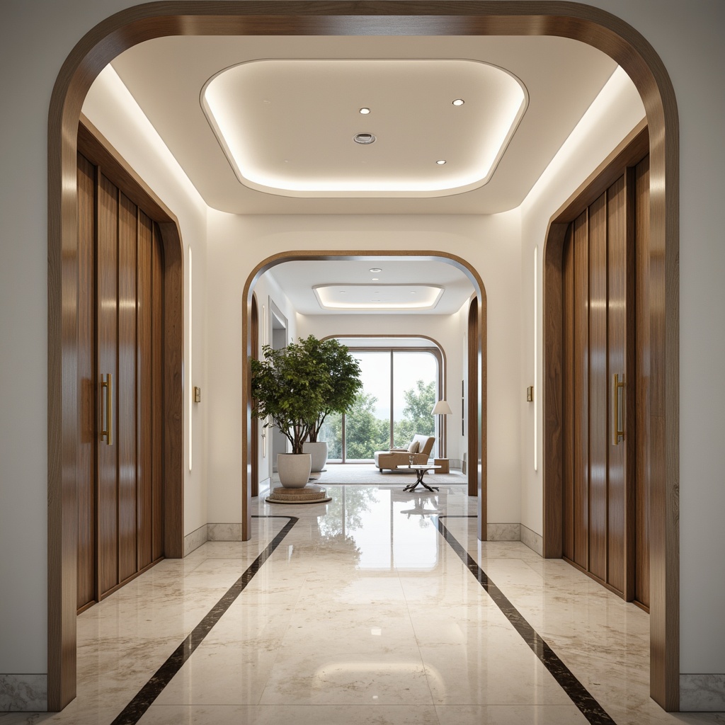 Streamline Moderne coastal pavilion interior from the 1930s, inspiration for an oval surf bar